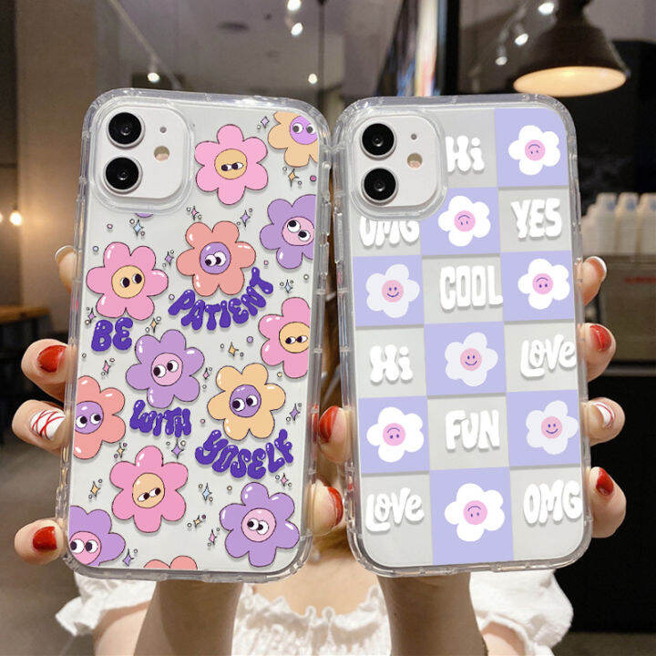 tpu-เคสซิลิโคนอ่อนนุ่มใสใส-เข้ากันได้สำหรับ-เคส-iphone-11-ดอกไม้-สัตว์-กันชน-iphone-11-12-13-pro-max-7-8-plus-x-xs-max-se-2020