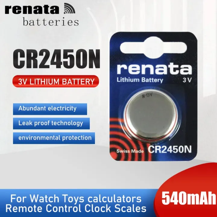 2-5PCS Original Brand RENATA CR2450N CR2450 2450 LM2450 KCR2450 3V ...
