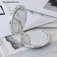 【BEIBEI】 [HundredSeries] 1pc Mini Pocket Floral Mirror Portable Two-side Folding Make Up Women Vintage [new]