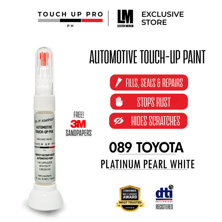 089 Platinum Pearl White Touch up Pro Permanent Touch Up paint | Lazada PH