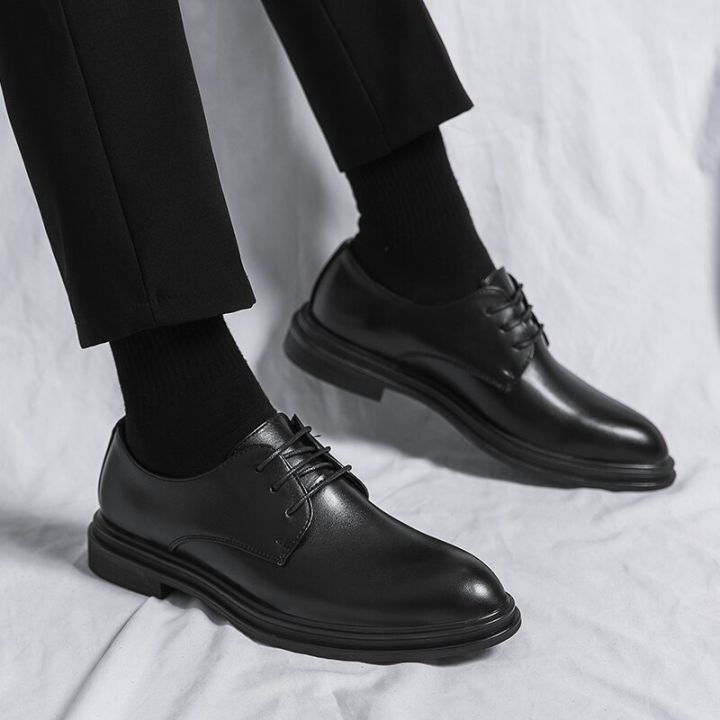 แฟชั่นหนังรองเท้าสไตล์อิตาเลี่ยนสำหรับผู้ชายรองเท้าเป็นทางการสำหรับใส่ไปงานปาร์ตี้2023-sp-รองเท้าออกซ์ฟอร์ดกระจกเงาสุดหรู