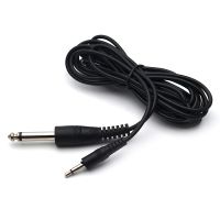 Mono Guitar Bass Cable 3.5mm Male to 6.3mm Male plug Music Instrument Cable 3 Meter Black