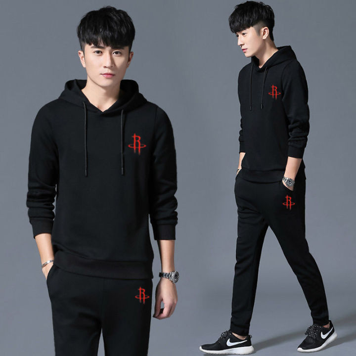 2 pieces Autumn Running tracksuit men Sweatshirt Sports Set Gym