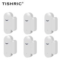 【hot】♙  1-6PCS TISHRIC Tuya WiFi Door Sensor Window Open/Closed Detectors Alarm System With