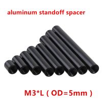 10pcs M3 Aluminum Column rods M3x4/5/6/8/10/12/15/20/25/30/35/37/40...100mm Round Standoff Spacer Studs anodize black