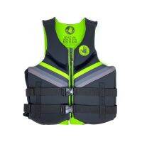 Body Glove Mens Dual-Size Evoprene PFD Life Jacket (Male Large/Extra Large Black/Green)