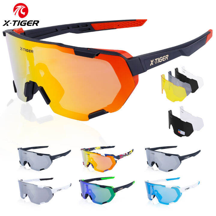 XTIGER Polarized Cycling Glasses Sports Glasses Men's Sunglasses MTB