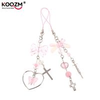 【YF】☎  Charms Pendant Kawaii Chain iPhone Accessories Straps Beaded Lanyard