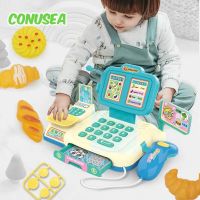 Childrens Toy Cash Register with Lights Sounds Pretend Play Calculator Supermarket Shop Cashier Registers Store Girls Gifts