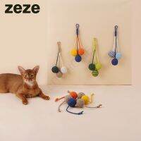 Zeze ของเล่นสำหรับแมว,ของเล่นสำหรับสัตว์เลี้ยงชุดลูกบอลมิ้นท์ทนต่อการกัด