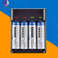 ถ่านเอเอเอเอเอ Usb 4ช่องอุปกรณ์ชาร์จอัจฉริยะ Bmax 1.2V Ni-MH กล่องชาร์จอิสระกระแสสูงความจุสูง