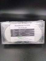 Membrane Filters CA  (Cellulose acetate membranes) 0.22 um x 47 mm. ; Filtra Tech France