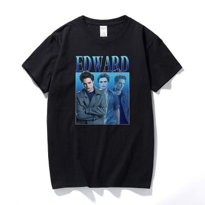 Edward Cullen T-shirts Twilight Saga Robert Pattinson T Shirts for Women Summer Men Oversized Tees Unisex Loose Cotton Tshirts
