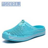 Slippers Hole Shoes Men Gray Garden Casual Rubber Clogs For Men Sandals Summer Slides Swimming Jelly Shoes Women Aqua Shoes