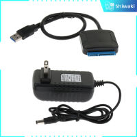 สายอะแดปเตอร์ซาต้า USB3.0 Shiwaki 7 + 15ขาสายฮาร์ดไดรฟ์สำหรับปลั๊ก2.5/3.5