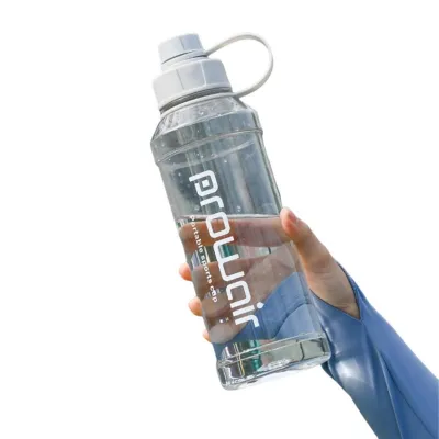 【CC】ஐ☫▫  1000ml Bottle with Handle Large Capacity Leak-proof Shaker Cup Drinkware Transparent Kettle