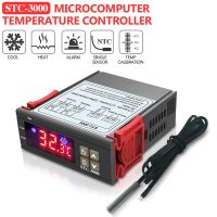 เซนเซอร์ควบคุมอุณหภูมิตัวควบคุมอุณหภูมิดิจิทัลพร้อมหัววัด STC-3000 DC 12V 24V AC 110V-220V