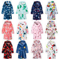 Christmas Boys Girls Keep Warm Terry Robe Kids Kigurumi Astronaut Home Sleepwear Dinosaur Unicorn Winter Bathrobe for Children