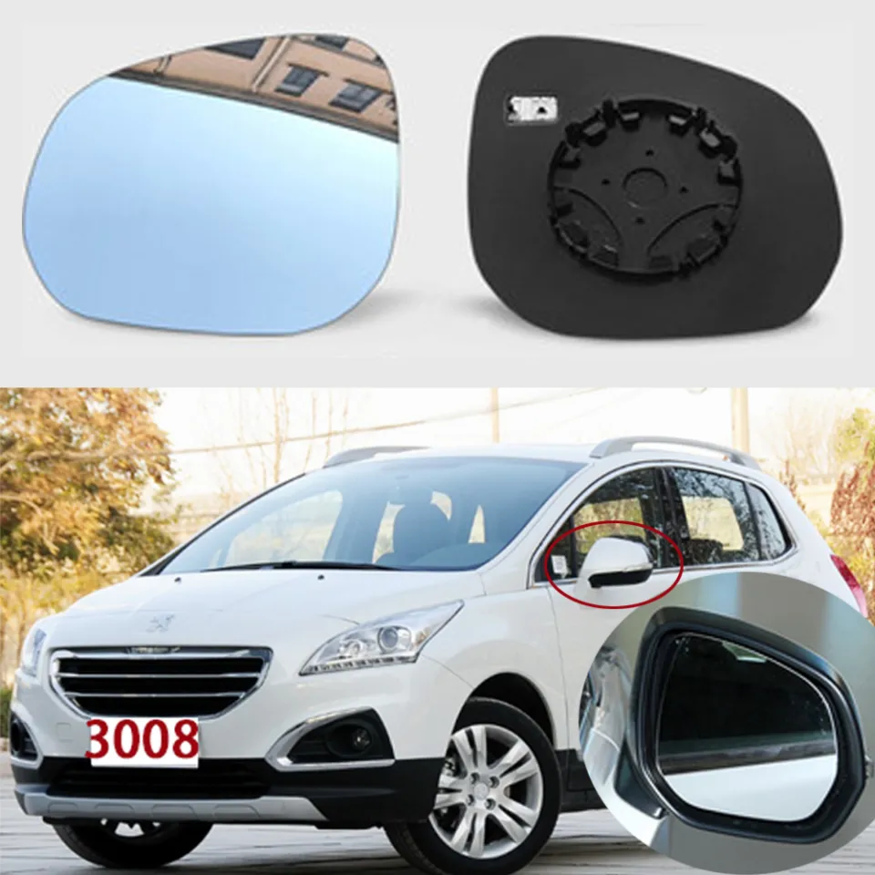 Car Rearview Mirror Glass for Peugeot 3008 5008 Side Mirror View