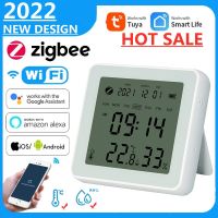 Tuya Smart Temperature And Humidity Sensor Wifi / Zigbee Indoor Hygrometer Thermometer LCD Display Wok With Alexa Google Home