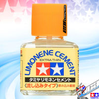 TAMIYA 87134 LIMONENE CEMENT EXTRA THIN 40ML FOR PLASTIC MODEL HOBBY TOOL กาวฝาส้ม กลิ่นเลม่อน ชนิดบางพิเศษ VCA GUNDAM