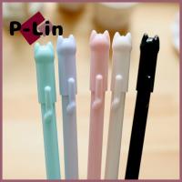 P-LIN 10ชิ้นปากกาหมึกเจลแมวดำ6สีน่ารักปากกาตัวอย่างแมวน่ารักหมึกน่ารักการ์ตูนสัตว์ปากกาหมึกเจลอุปกรณ์เขียนในสำนักงาน