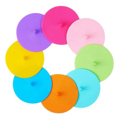 Silicone Cup Lids Drop Cup Cover 24 Set Anti-Dust Airtight Seal Mug Cover Silicone Drink Bowl Lids Hot Cup Lids
