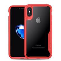 iPaky Super Series Case for Apple iPhone X iX Red Colour  เคส ไอปากี้ รุ่นซุปเปอร์ซีรีย์ สำหรับ ไอโฟน สิบ หลังใส กันกระแทก สีแดง