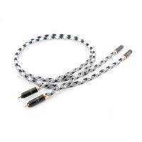 1 Pair hifi audio Customer OEM Brand interconnect cables wire with WBT-0120Ag silver RCA plugs