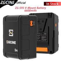 ZGCINE แบตเตอรี่ ZG-S95 6600มิลลิแอมป์ต่อกับโวลต์14.8โวลต์98.68Wh ตัวล็อครูปตัววีชาร์จได้เร็วแบตเตอรี่ลิเธียมไอออน PD สำหรับกล้อง DSLR