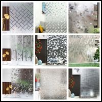 Window Privacy Film 3D Vinyl Non Adhesive Static Cling Decor Window Sticker Heat Control Anti-UV Glass Door Film for Home Office