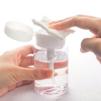 【YF】✹♗  100ml 200ml Refillable Bottle Plastic Remover Alcohol Press Pumping Dispenser