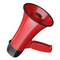 Bullhorn Megaphone Horn Speaker Bull Microphone Hand Heldphone Kids Mega Handheld Portable Loudspeaker Loudamplifier