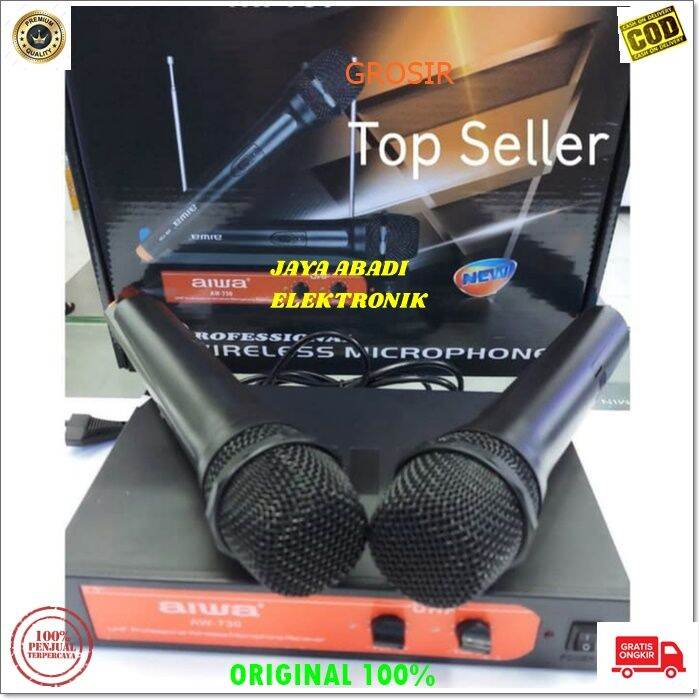 MIC G451 ORI 100 oem microphone sound system wireless wireles aiwa naiwa pro karaoke sepasang