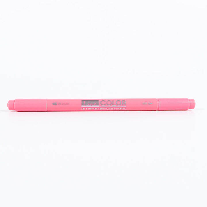 monami-live-color-03-baby-pink-ปากกาสีน้ำ-ชนิด-2-หัว-สีโอรส-ของแท้