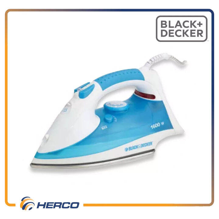 BLACK DECKER™ Steam Iron for Clothes (BlueWhite) Lazada PH