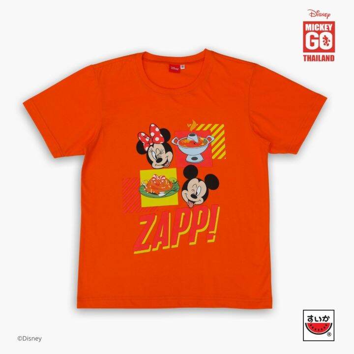 เสื้อแตงโม-suika-mickey-go-thailand-เสื้อยืดคอกลม-พิมพ์ลาย-mickey-and-minnie-zaap-mk-o-006-s-5xl