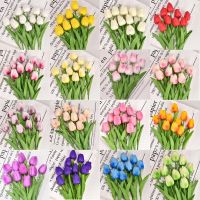 1/3/5PCS Tulips Artificial Flowers Real Touch Flowers Valentines Day Bouquet Decor Fake Tulips Flower Home Wedding Decorations