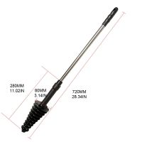 Sewer Pipe Clogging Piston Type Dredge Device Long-Handled Toilet Flexible Brush Plunger Household Tool