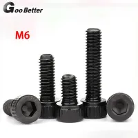 M6 Cap Head Allen Bolts Black High Tensile 12.9 Extra Long Partial/Full Thread Socket Hex Screws