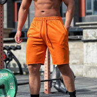 （Ready Stock）? Muscle Summer New Mens Sports Casual Running Fitness Clothes Workout Cotton Solid Color Light Plate Rouge Shorts YY