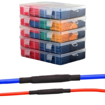 140/150/164 PCS 2:1 Shrinkable Insulation Heat Shrinkable Tube Wire and Cable Data Cable Protective Cover Electronic DIY Drills Drivers