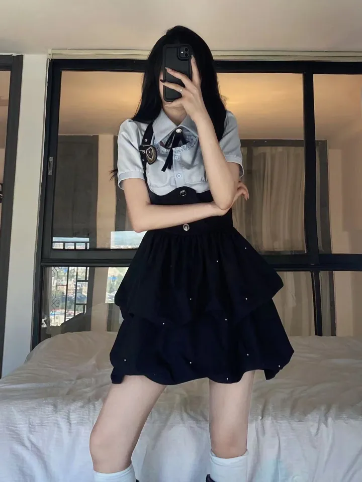 Japan Japanese School Uniform Cosplay Costume Anime Girl Maid Sailor Lolita  Dress Striped Blue- SS | Wish