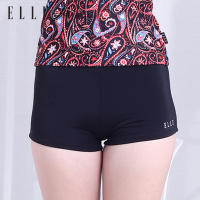 ELLE SWIMWEAR กางเกงว่ายน้ำสตรี ELLE ขาสั้น สีดำ E0P1RSI10401BL