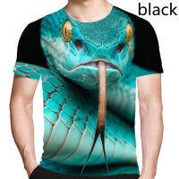 Fashion 3d T-shirt Snake Printed Personality Creative T-shirt