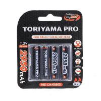 ถ่านชาร์จ Toriyama AA 2950mAh PRO (Ni-Mh) แพ็ค 4 ก้อน