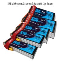 DXF 4S 6S Lipo แบตเตอรี่14.8V 22.2V 3300MAh 5200MAh 6200MAh XT90ดี XT60สำหรับ1/8 1/10รถรถ RC รถบรรทุกออฟโรดเฮลิคอปเตอร์