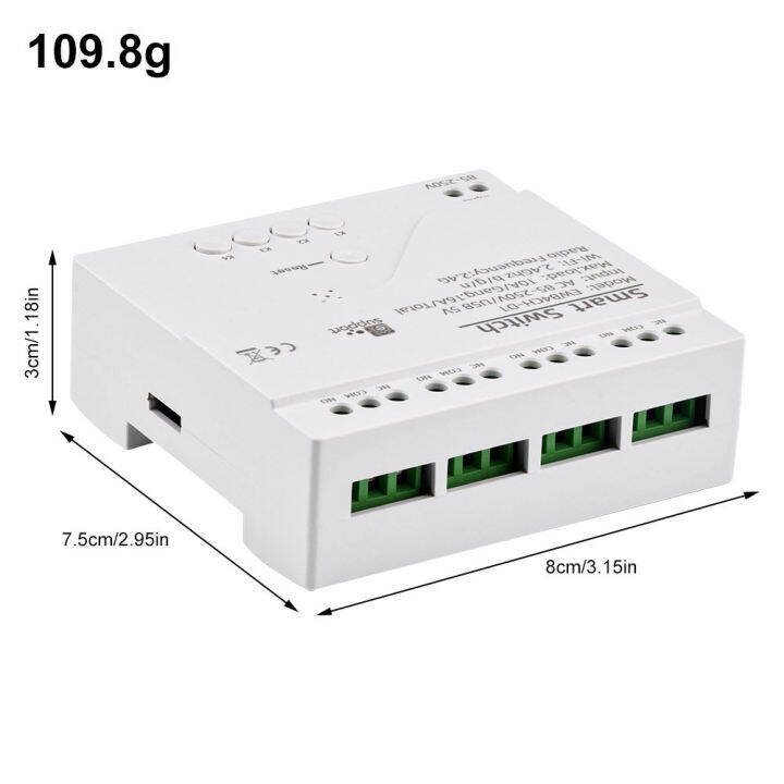 dc85-250v-usb-5v-ใหม่ล่าสุด-ewelink-ewb4ch-d1-wifi-switch-smart-receiver-on-off-รีโมทคอนลสวิทช์สัมผัสแห้ง