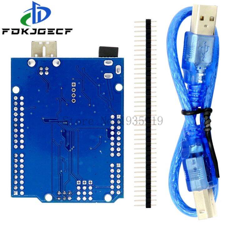 สำหรับ-arduino-เริ่มต้น-r3-uno-มัด5ชิ้น-สำหรับ-r3-uno-breadboard-สายจัมเปอร์-สาย-usb-และขั้วต่อแบตเตอรี่9v