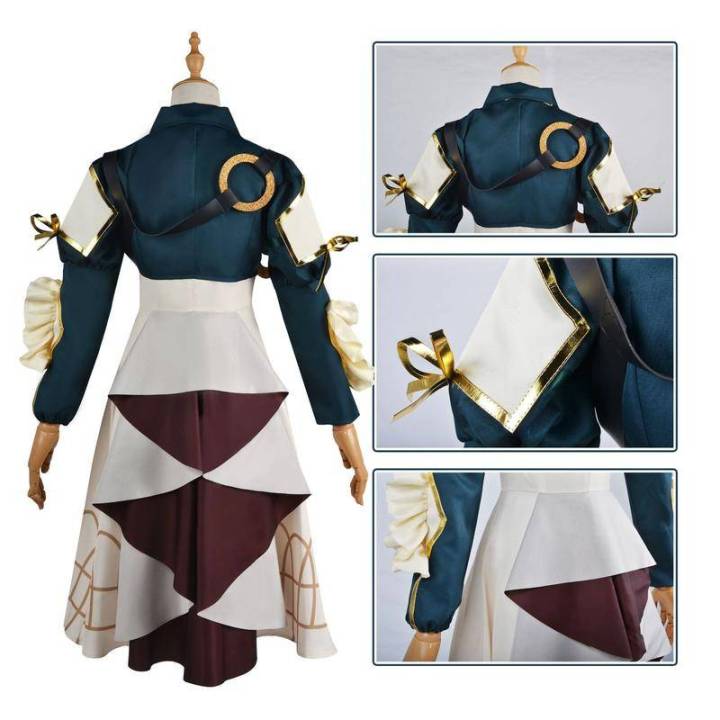 วิกชุดคอสเพลย์ชุดธรรมดา-ชุดคอสเพลย์สีม่วงเอเวอร์การ์เด้นสำหรับผู้หญิงเล่นเกมอะนิเมะ